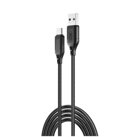 Daten- und Ladekabel USB-A - USB-C XO Design NB235, 18W, 1m, Schwarz