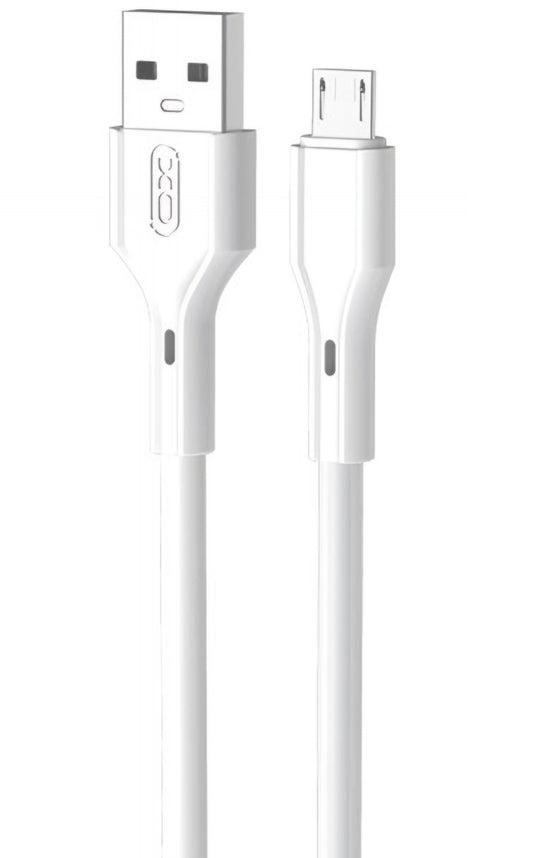 Câble de Données et de Charge USB-A - microUSB XO Design NB230, 18W, 1m, Blanc