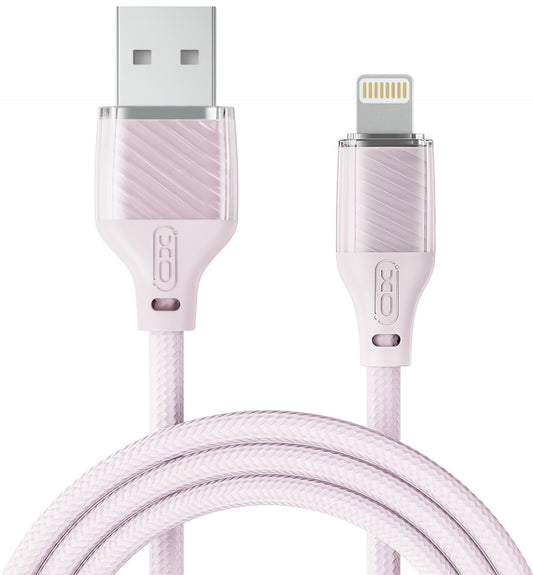 Câble de Données et de Charge USB-A - Lightning XO Design NB291, 18W, 1m, Rose