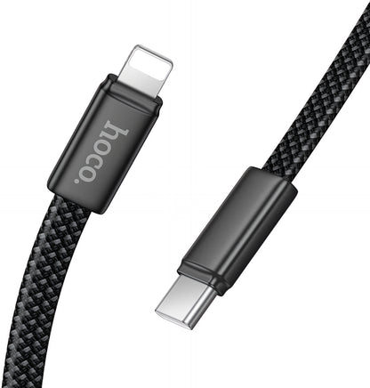 USB-C - Lightning Daten- und Ladekabel HOCO X125, 30W, 1m, Schwarz
