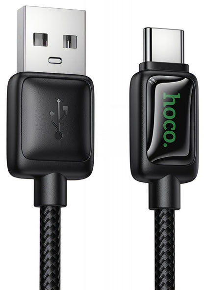 USB-A - USB-C Daten- und Ladekabel HOCO U146, 36W, 1.2m, Schwarz