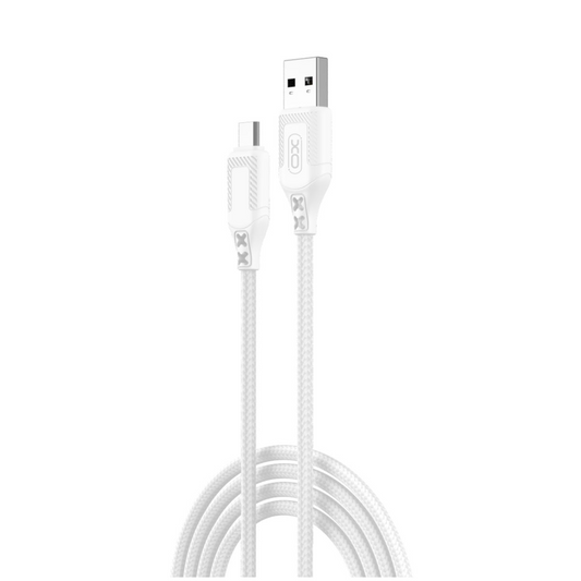 Câble de Données et de Charge USB-A - microUSB XO Design NB235, 18W, 1m, Blanc