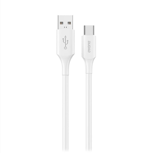 USB-A to USB-C Data and Charging Cable Dudao L2sT, 60W, 1.2m, White