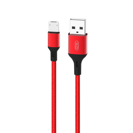 Câble de Données et de Charge USB-A - microUSB XO Design NB143, 18W, 2m, Rouge