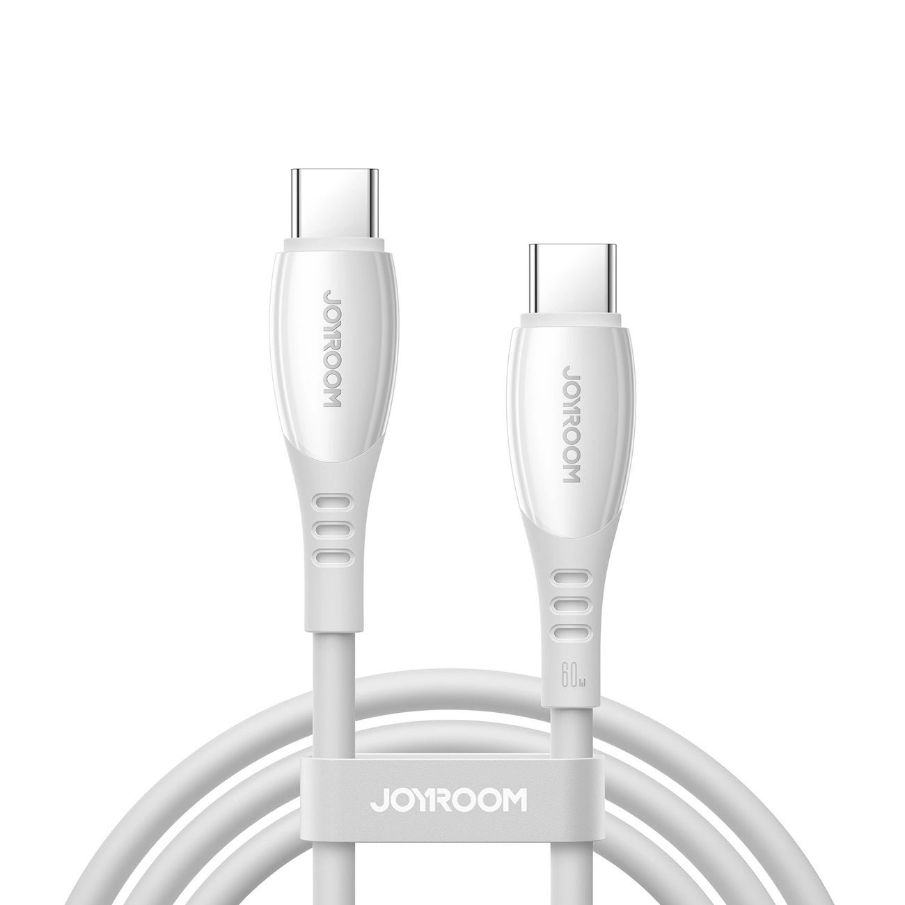Câble de Données et de Charge USB-C - USB-C Joyroom S-A59 Vibrant, 60W, 1.2m, Blanc