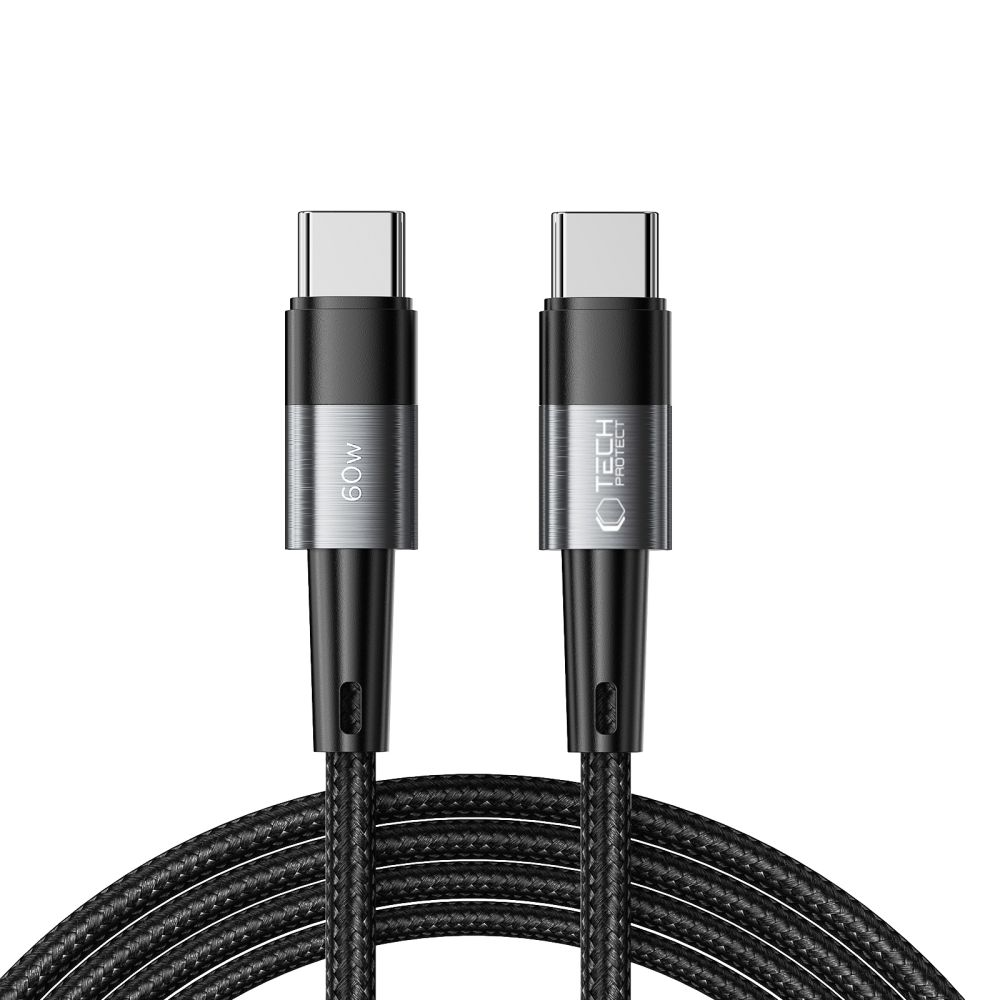 Daten- und Ladekabel USB-C - USB-C Tech-Protect Ultraboost, 60W, 2m, Grau