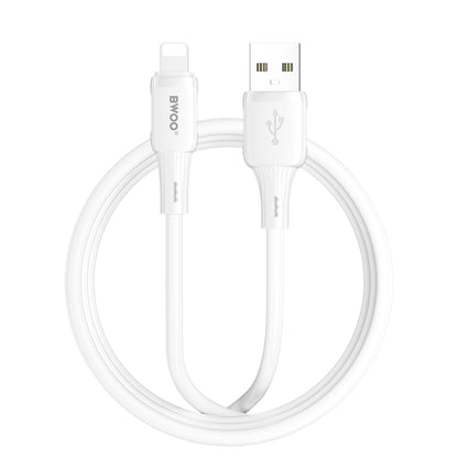 Câble de données et de charge USB-A - Lightning BWOO X329L, 15W, 1m, Blanc
