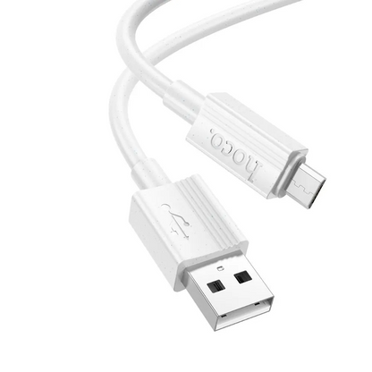 Daten- und Ladekabel USB-A - microUSB HOCO X107, 18W, 1m, Weiß