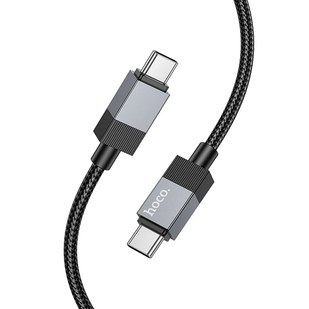 Câble de Données et de Charge USB-C - USB-C HOCO X110, 60W, 1m, Noir