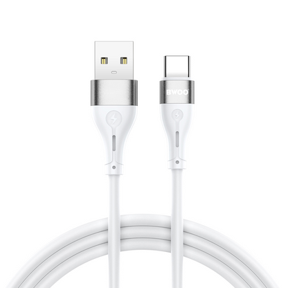 Daten- und Ladekabel USB-A - USB-C BWOO X280C, 15W, 1m, Weiß