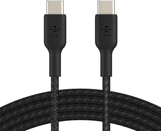 Câble de données et de charge USB-C - USB-C Belkin BoostCharge Pro, 60W, 2m, Noir CAB004bt2MBK