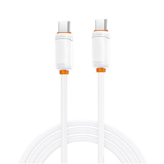 Câble de données et de charge USB-C - USB-C XO Design NB-Q298, 240W, 1m, Blanc