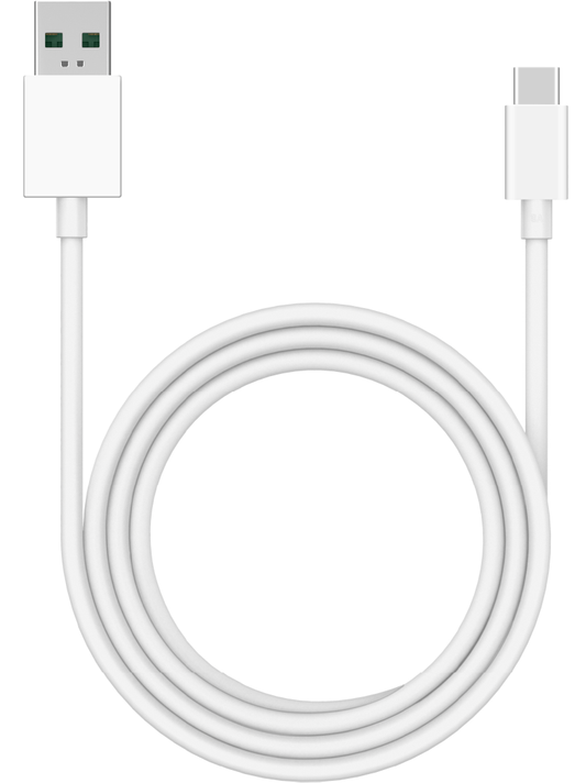 Câble de données et de charge USB-A - USB-C Oppo DL154, 1m, Blanc 611602000020