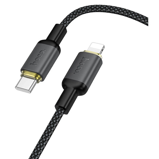 Daten- und Ladekabel USB-A - Lightning HOCO X128 Benefit, 10W, 1m, Schwarz