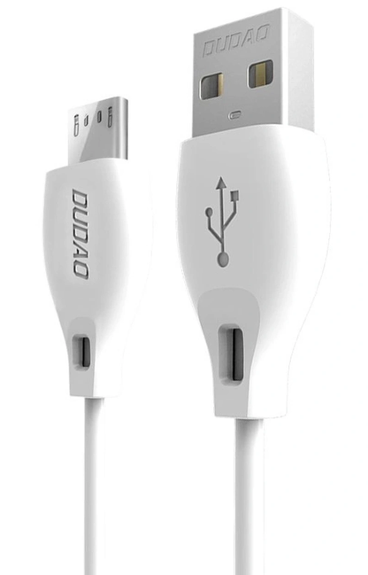 Câble de données et de charge USB-A - microUSB Dudao L4M, 18W, 1m, Blanc