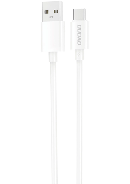 USB-A to USB-C Data and Charging Cable Dudao L4ST, 100W, 1m, White