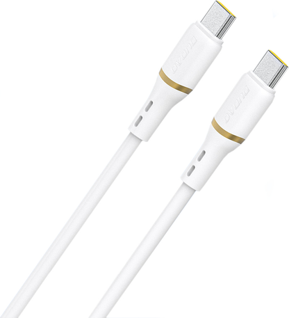 USB-C Data and Charging Cable - USB-C Dudao L25C, 30W, 1m, White