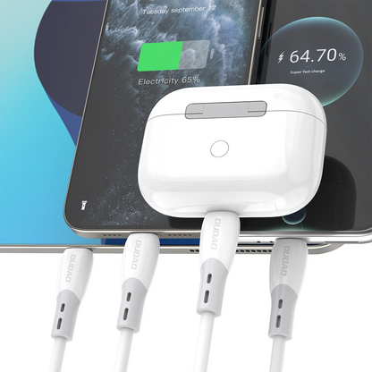 USB-C Daten- und Ladekabel - USB-C Dudao L25SC, 60W, 2m, Weiß