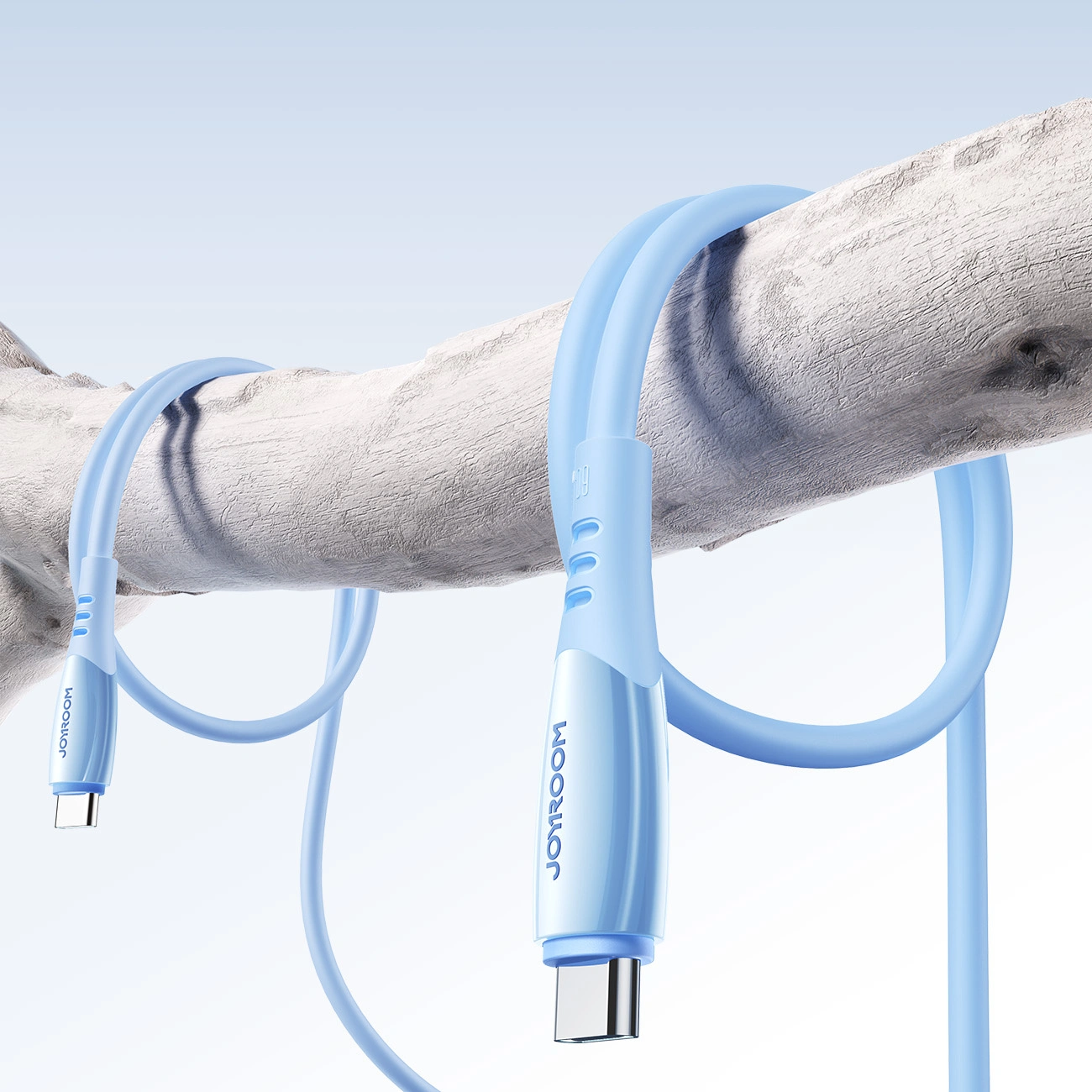 Câble de Données et de Charge USB-C - USB-C Joyroom S-A59 Vibrant, 60W, 1.2m, Bleu
