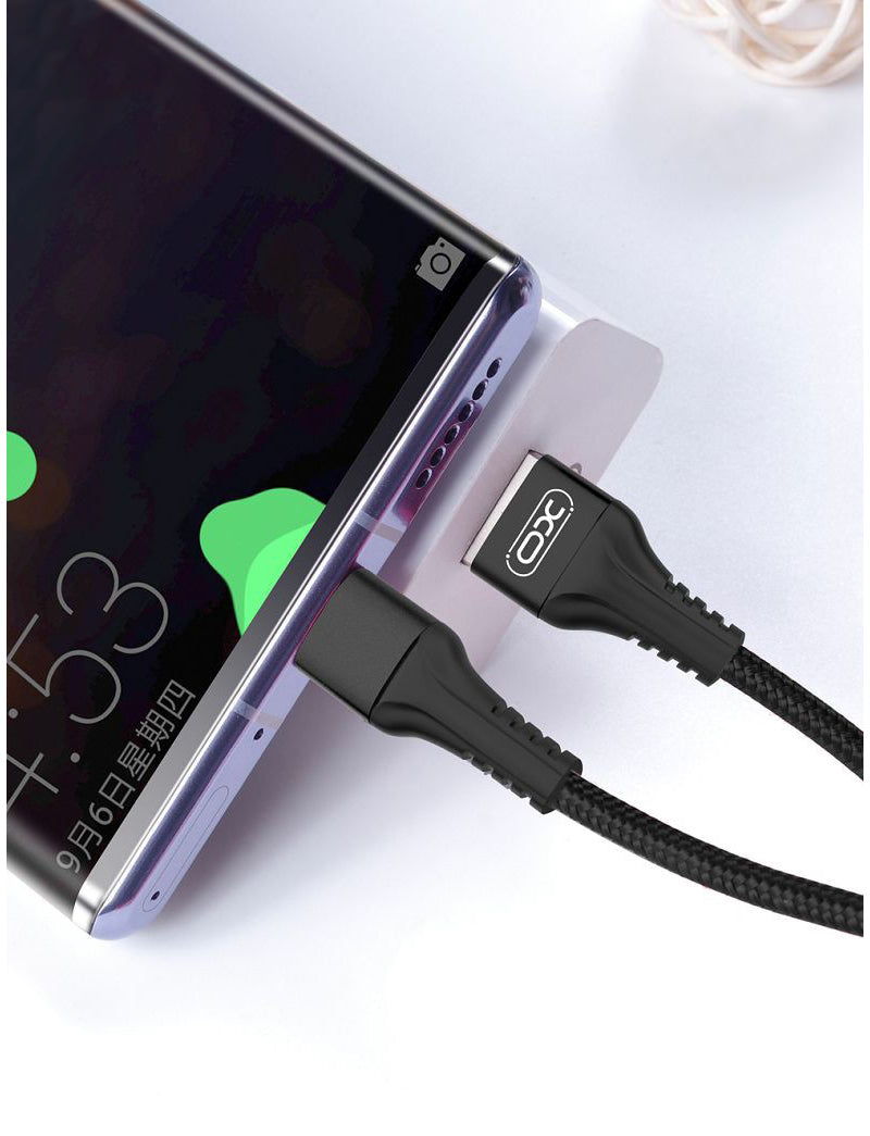 Daten- und Ladekabel USB-A - microUSB XO Design NB118, 18W, 1m, Rot
