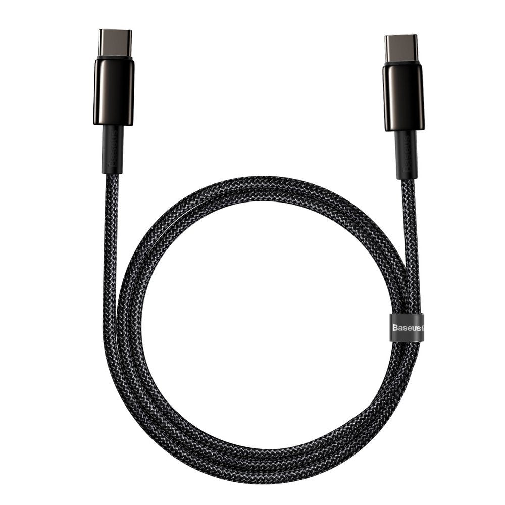 USB-C Daten- und Ladekabel - USB-C Baseus Tungsten Baseus Tungsten Gold, 100W, 2m, Schwarz CATWJ-A01 CATWJ-A01