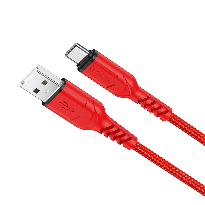 Daten- und Ladekabel USB-A - USB-C HOCO X59 Victory, 18W, 1m, Rot