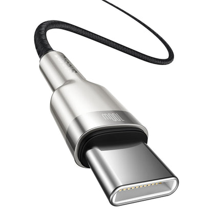 Câble de Données et de Charge USB-C - USB-C Baseus Cafule, 100W, 2m, Noir CATJK-D01