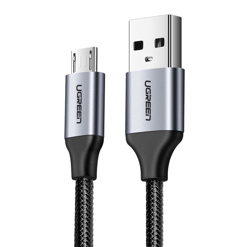 Câble de Données et de Charge USB-A - microUSB UGREEN US290, 18W, 1.5m, Noir
