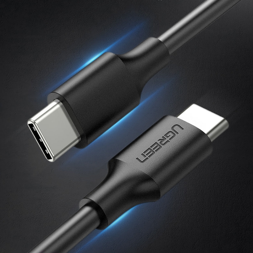 Câble de Données et de Charge USB-C - USB-C UGREEN US286, 60W, 1m, Noir