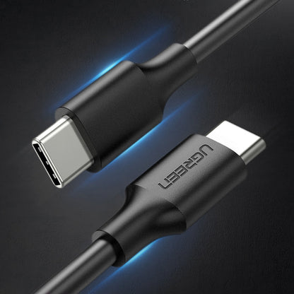 Câble de Données et de Charge USB-C - USB-C UGREEN US286, 60W, 1m, Noir