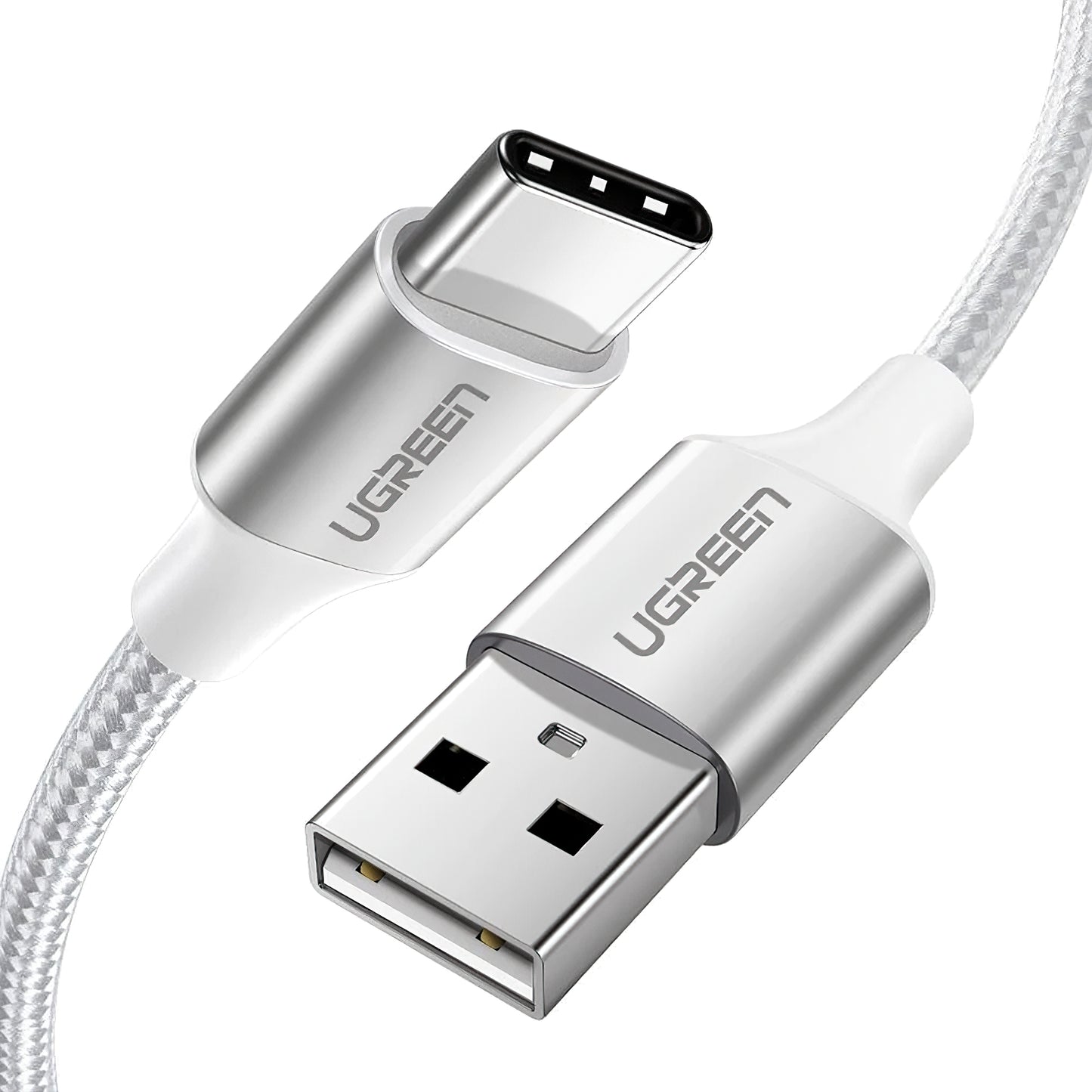 Câble de Données et de Charge USB-A - USB-C UGREEN US288, 18W, 2m, Blanc