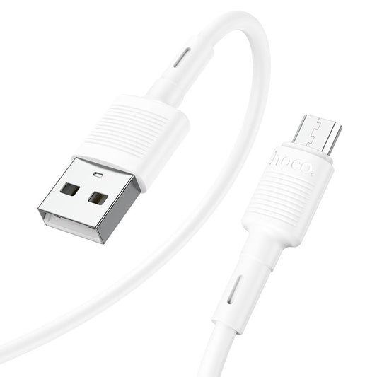 Daten- und Ladekabel USB-A - microUSB HOCO X83 Victory, 18W, 1m, Weiß