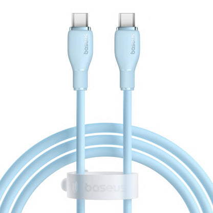 Câble de Données et de Charge USB-C - USB-C Baseus Pudding, 100W, 1.2m, Bleu P10355702311-00