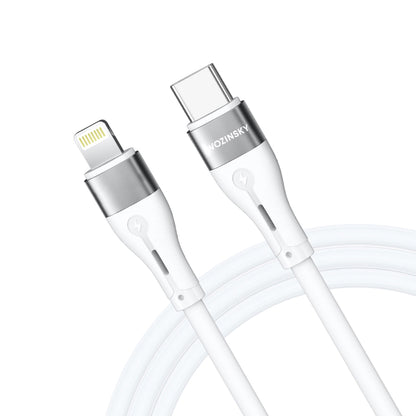 Daten- und Ladekabel USB-C - Lightning WZK WSTCL1, 27W, 1m, Weiß