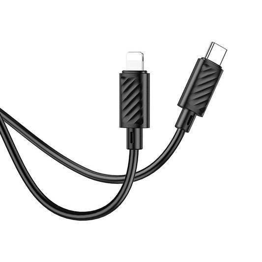USB-C - Lightning Daten- und Ladekabel HOCO X88, 20W, 1m, Schwarz