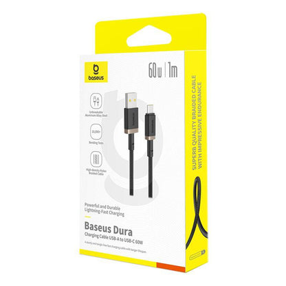 Daten- und Ladekabel USB-A - USB-C Baseus Dura Series, 60W, 1m, Gold P10377802U01-00