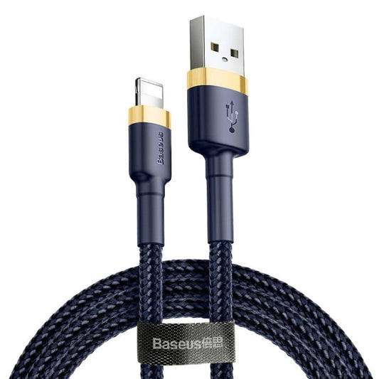 USB-A - Lightning Baseus Cafule Daten- und Ladekabel, 18W, 2m, Marineblau CALKLF-CV3