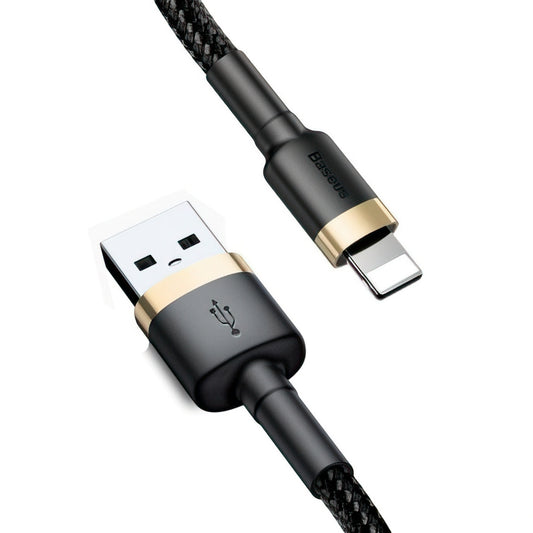 Daten- und Ladekabel USB-A - Lightning Baseus Cafule, 18W, 3m, Gold CALKLF-RV1