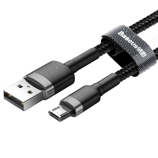 USB-A - microUSB Lade- und Datenkabel Baseus Cafule, 18W, 2m, Grau CAMKLF-CG1