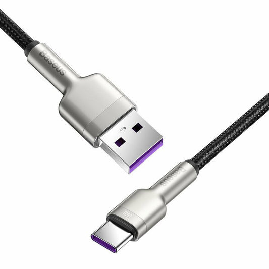 USB-A - USB-C Daten- und Ladekabel Baseus Cafule Metal Series, 66W, 2m, Schwarz CAKF000201