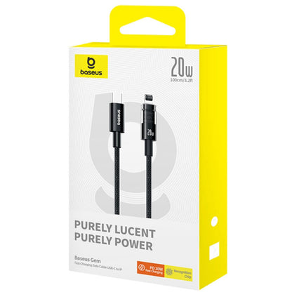 Câble de Données et de Charge USB-C - Lightning Baseus Gem, 20W, 1m, Noir P10373001111-00