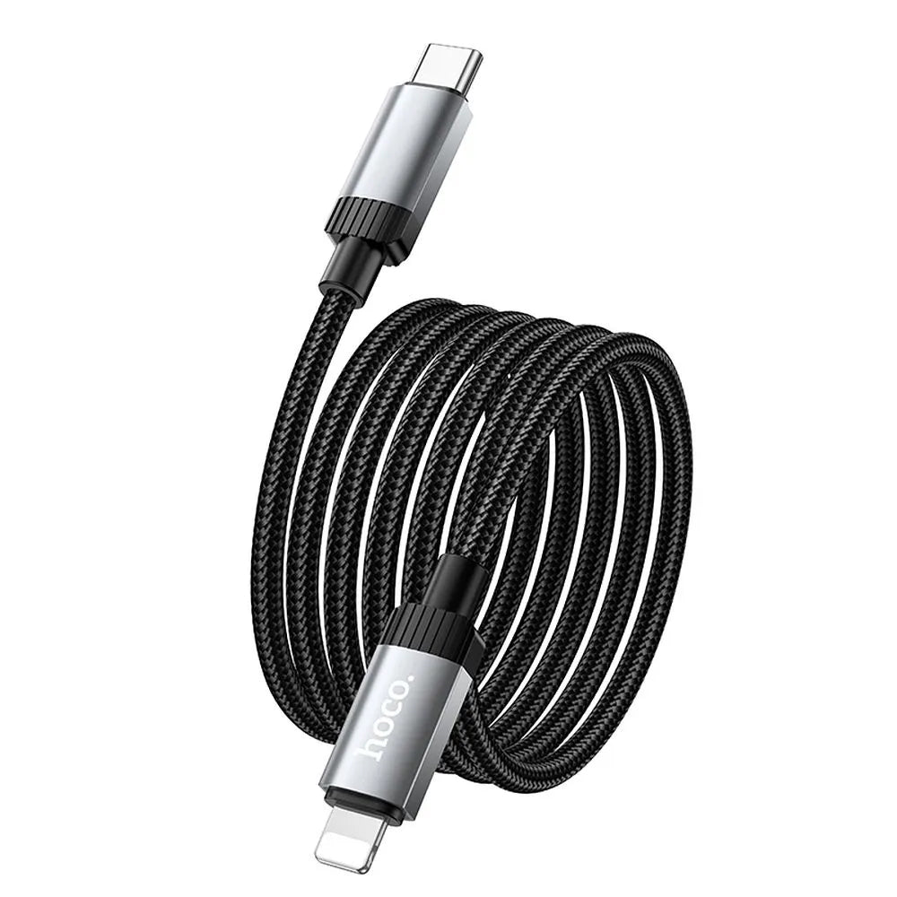 Daten- und Ladekabel USB-C - Lightning HOCO X117, 27W, 1m, Schwarz