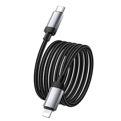 Daten- und Ladekabel USB-C - Lightning HOCO X117, 27W, 1m, Schwarz