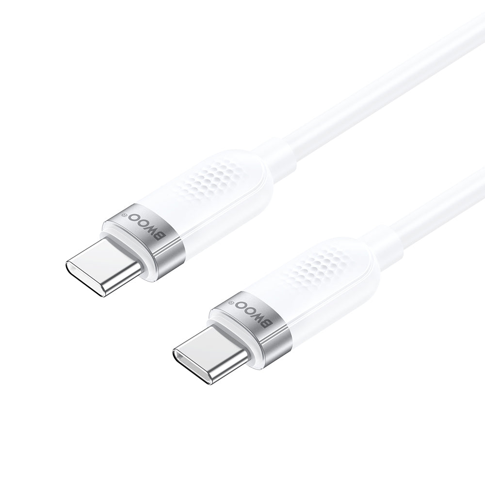 USB-C Daten- und Ladekabel - USB-C BWOO BO-X315C, 100W, 1m, Weiß