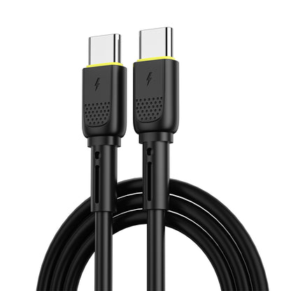 Daten- und Ladekabel USB-C - USB-C WiWu Wi-C034, 60W, 1.2m, Schwarz