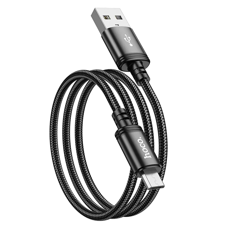 Câble de Données et de Charge USB-A - microUSB HOCO X89, 18W, 1m, Noir