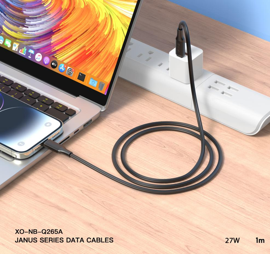 Câble de Données et de Charge USB-C - Lightning XO Design NB-Q265A, 27W, 1m, Noir