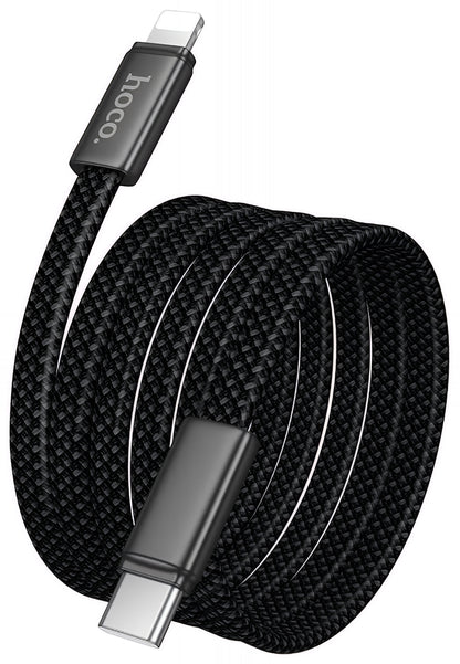 USB-C - Lightning Daten- und Ladekabel HOCO X125, 30W, 1m, Schwarz