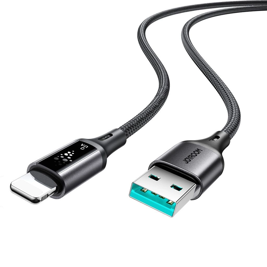 Daten- und Ladekabel USB-A - Lightning Joyroom S-A60 StarTalk, 18W, 1.2m, Schwarz