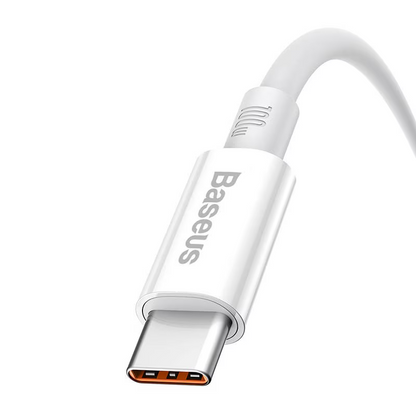 USB-A to USB-C Data and Charging Cable Baseus Superior Series, 100W, 1m, White P10320102214-01